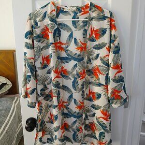 Tropical Beach Cover Up - Size S